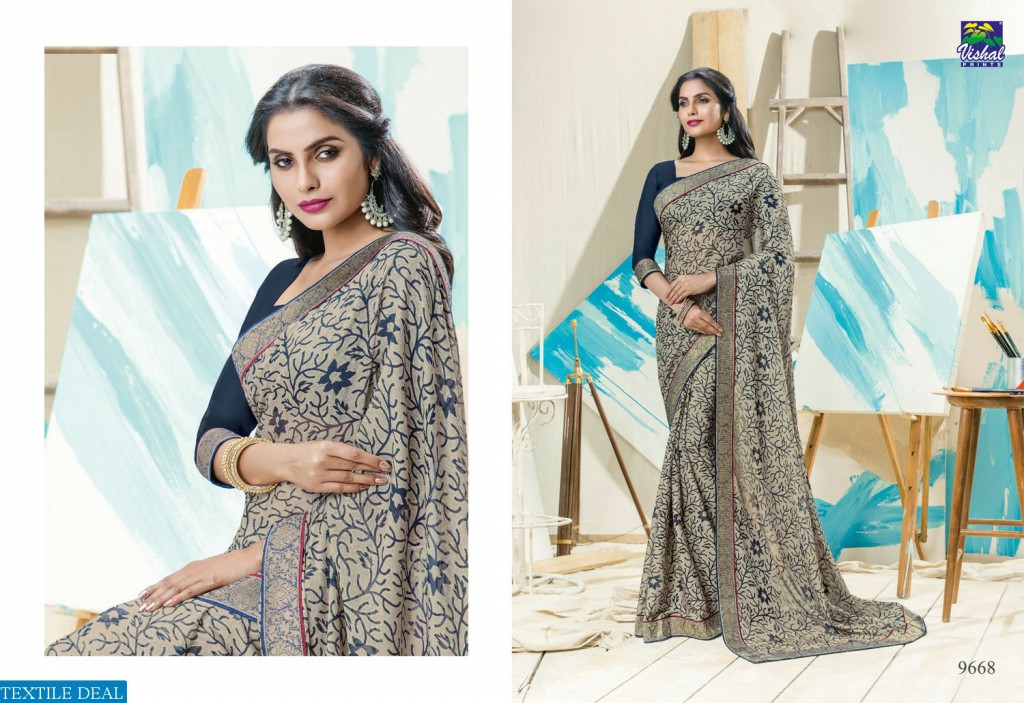 Vishal Artistry Collection Wholesale indian Saree catalog